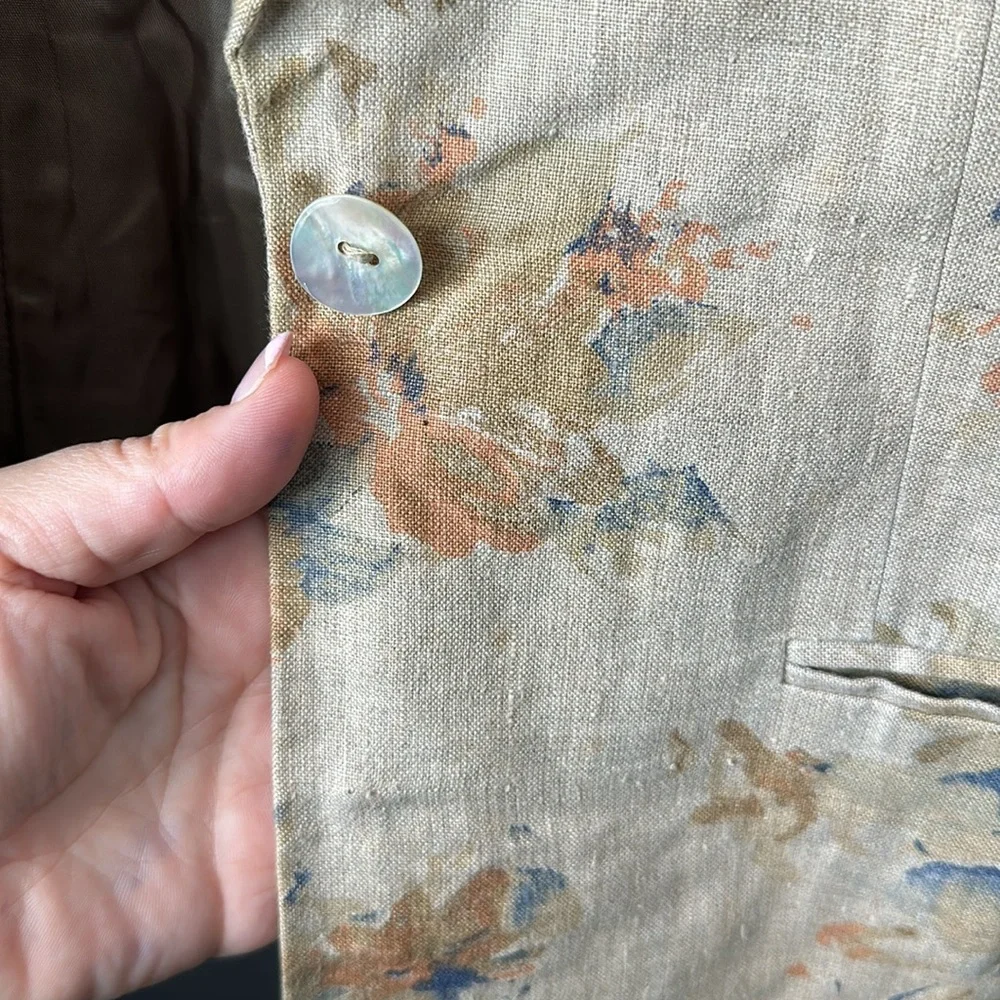 Jennifer Moore Petites size 2p 100% Linen #B16 - Picture 3 of 5